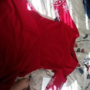 Red A-line Miusol Ruby Red dress